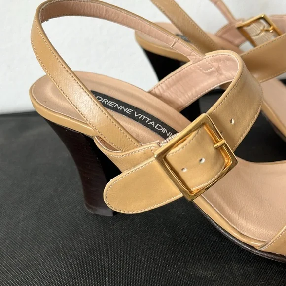 Adrienne Vittadini Furea Calf  Camel Heels Sandals 
Size 7N - Picture 5 of 5